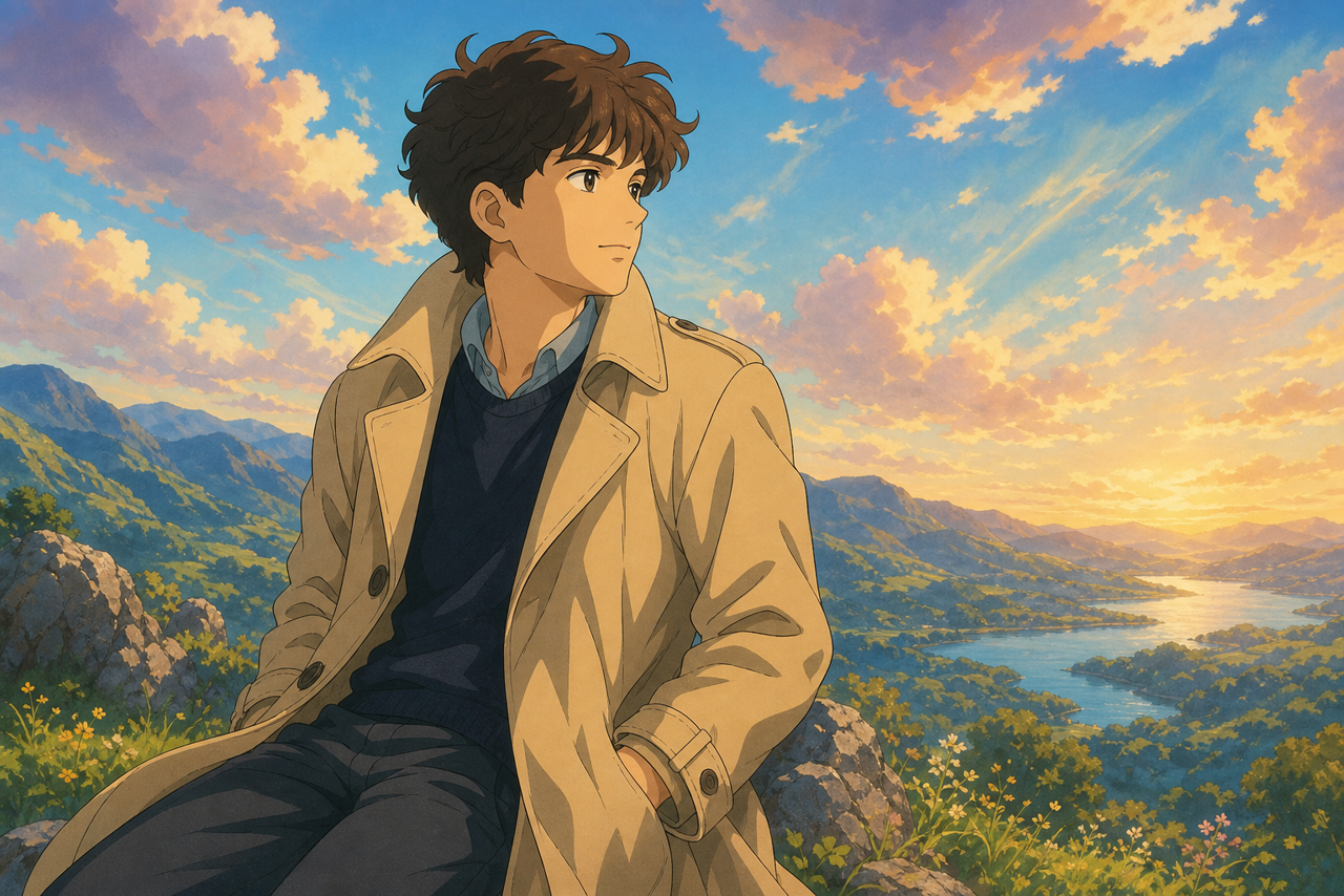 Portrait transformed into Studio Ghibli style