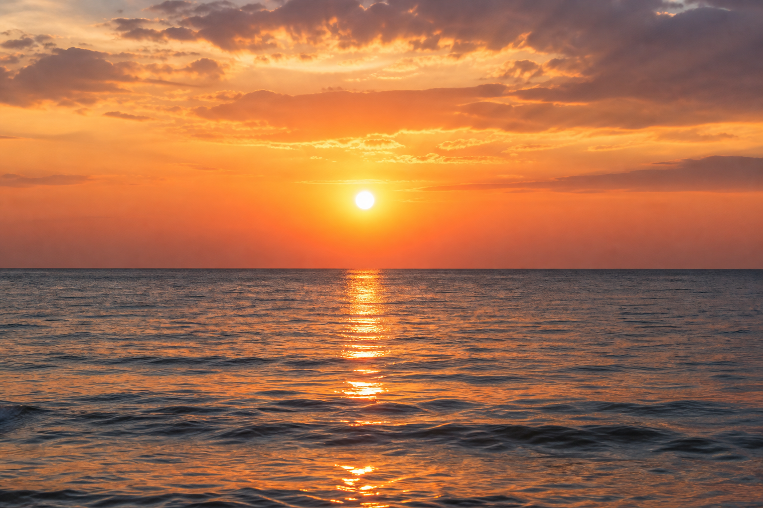 AI generated sunset over the ocean
