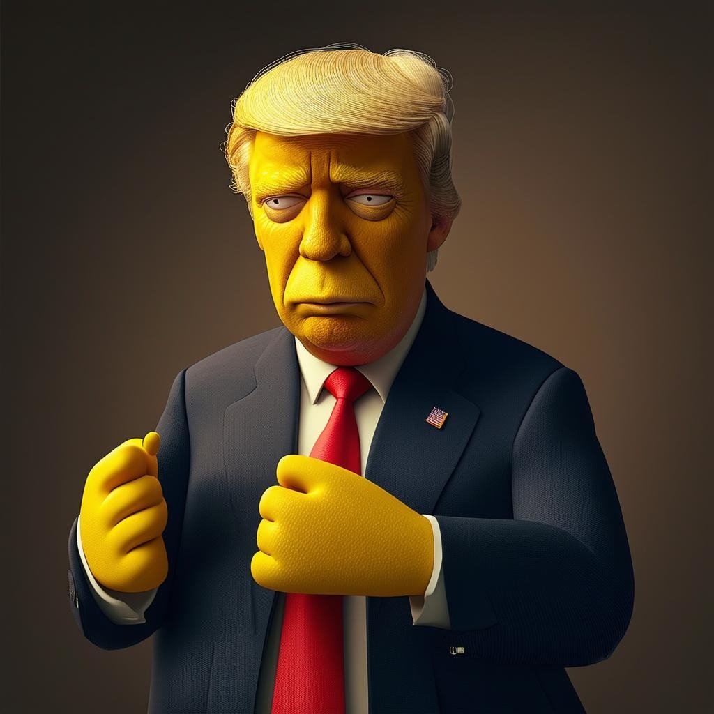 Donald Trump as Homer Simpson