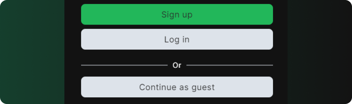 Login/Sign up to Shmooz